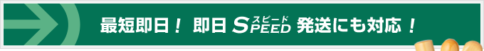 最短即日！即日スピード発送にも対応！